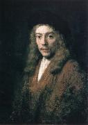 REMBRANDT Harmenszoon van Rijn A Young Man oil painting on canvas